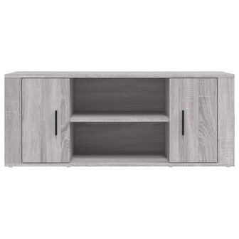 Tv-meubel 100x35x40 cm bewerkt hout grijs sonoma eikenkleurig 5