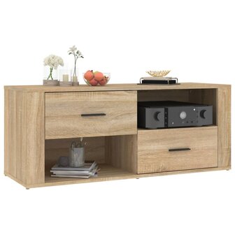 Tv-meubel 100x35x40 cm bewerkt hout sonoma eikenkleurig 4