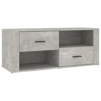 Tv-meubel 100x35x40 cm bewerkt hout betongrijs 2