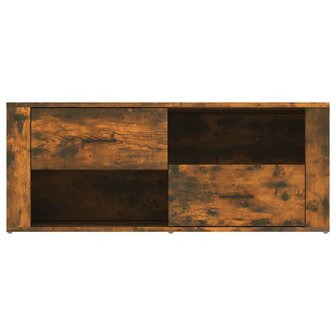 Tv-meubel 100x35x40 cm bewerkt hout gerookt eikenkleurig 6