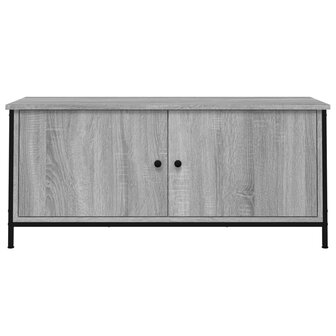 Tv-meubel 102x35x45 cm bewerkt hout grijs sonoma eikenkleurig 5