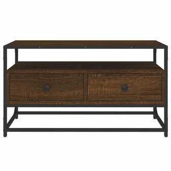 Tv-meubel 80x35x45 cm bewerkt hout bruin eikenkleur 6