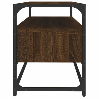 Tv-meubel 80x35x45 cm bewerkt hout bruin eikenkleur 7