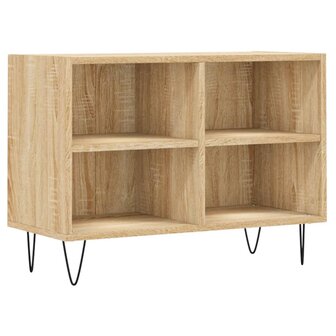 Tv-meubel 69,5x30x50 cm bewerkt hout sonoma eikenkleurig 2