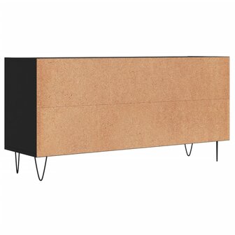 Tv-meubel 103,5x30x50 cm bewerkt hout zwart 6