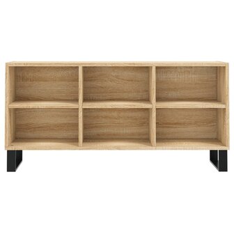 Tv-meubel 103,5x30x50 cm bewerkt hout sonoma eikenkleurig 4