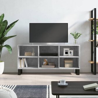 Tv-meubel 103,5x30x50 cm bewerkt hout betongrijs 1