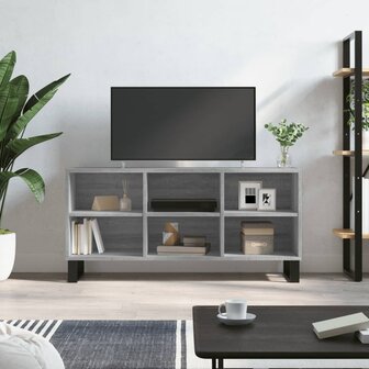 Tv-meubel 103,5x30x50 cm bewerkt hout grijs sonoma eikenkleurig 1