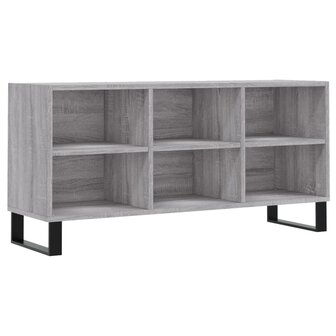 Tv-meubel 103,5x30x50 cm bewerkt hout grijs sonoma eikenkleurig 2