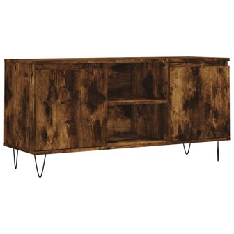 Tv-meubel 104x35x50 cm bewerkt hout gerookt eikenkleurig 2