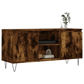 Tv-meubel 104x35x50 cm bewerkt hout gerookt eikenkleurig 3