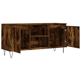 Tv-meubel 104x35x50 cm bewerkt hout gerookt eikenkleurig 6