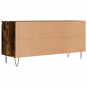 Tv-meubel 104x35x50 cm bewerkt hout gerookt eikenkleurig 8