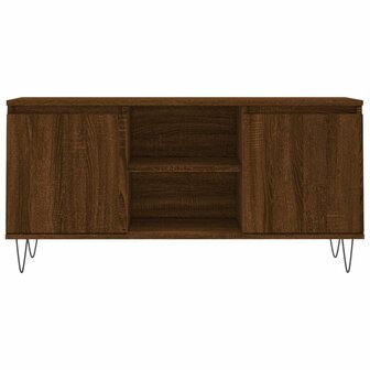 Tv-meubel 104x35x50 cm bewerkt hout bruin eikenkleur 5