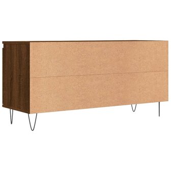 Tv-meubel 104x35x50 cm bewerkt hout bruin eikenkleur 8