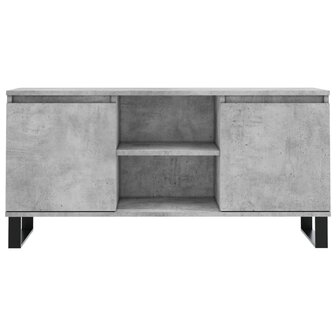 Tv-meubel 104x35x50 cm bewerkt hout betongrijs 5