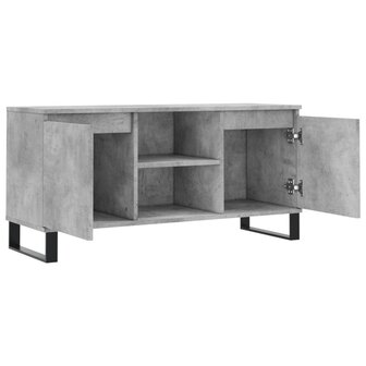 Tv-meubel 104x35x50 cm bewerkt hout betongrijs 6