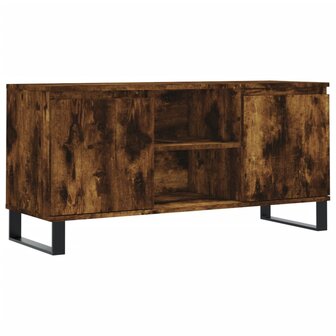 Tv-meubel 104x35x50 cm bewerkt hout gerookt eikenkleurig 2