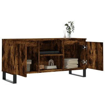 Tv-meubel 104x35x50 cm bewerkt hout gerookt eikenkleurig 4