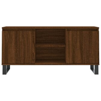 Tv-meubel 104x35x50 cm bewerkt hout bruin eikenkleur 5