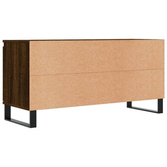 Tv-meubel 104x35x50 cm bewerkt hout bruin eikenkleur 8