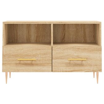 Tv-meubel 80x36x50 cm bewerkt hout sonoma eiken 5