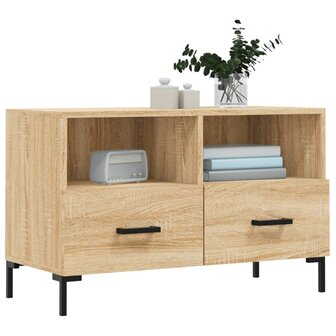 Tv-meubel 80x36x50 cm bewerkt hout sonoma eiken 3