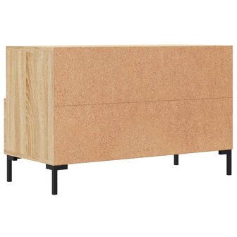 Tv-meubel 80x36x50 cm bewerkt hout sonoma eiken 8