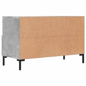 Tv-meubel 80x36x50 cm bewerkt hout betongrijs 8