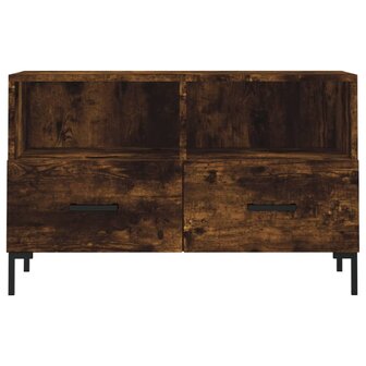 Tv-meubel 80x36x50 cm bewerkt hout gerookt eikenkleurig 5