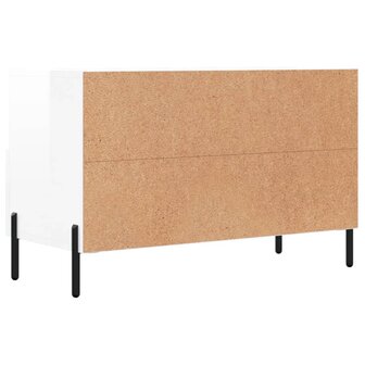 Tv-meubel 80x36x50 cm bewerkt hout hoogglans wit 8