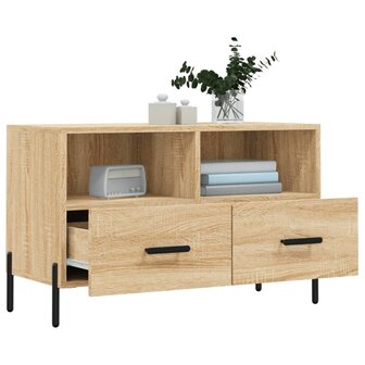 Tv-meubel 80x36x50 cm bewerkt hout sonoma eiken 4