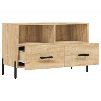 Tv-meubel 80x36x50 cm bewerkt hout sonoma eiken 6