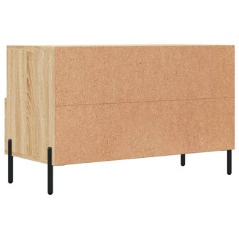 Tv-meubel 80x36x50 cm bewerkt hout sonoma eiken 8