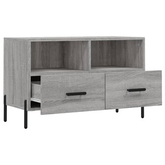 Tv-meubel 80x36x50 cm bewerkt hout grijs sonoma eikenkleurig 6