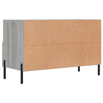 Tv-meubel 80x36x50 cm bewerkt hout grijs sonoma eikenkleurig 8