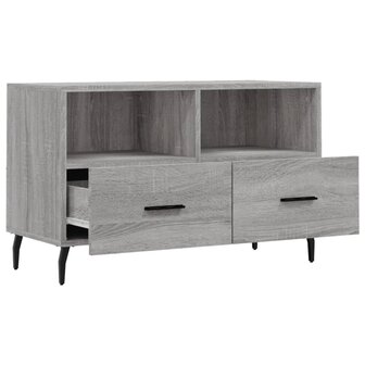 Tv-meubel 80x36x50 cm bewerkt hout grijs sonoma eikenkleurig 6