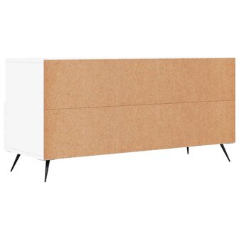 Tv-meubel 102x36x50 cm bewerkt hout wit 8