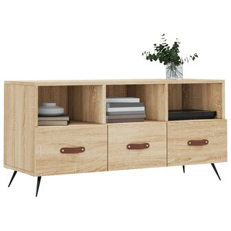 Tv-meubel 102x36x50 cm bewerkt hout sonoma eikenkleurig 3