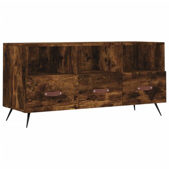 Tv-meubel 102x36x50 cm bewerkt hout gerookt eikenkleurig 2