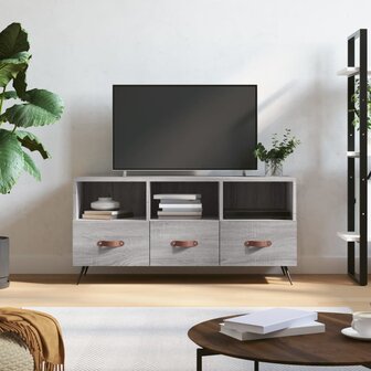 Tv-meubel 102x36x50 cm bewerkt hout grijs sonoma eikenkleurig 1