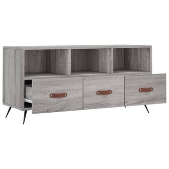 Tv-meubel 102x36x50 cm bewerkt hout grijs sonoma eikenkleurig 6