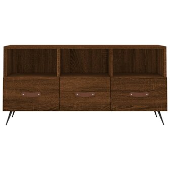 Tv-meubel 102x36x50 cm bewerkt hout bruin eikenkleur 5