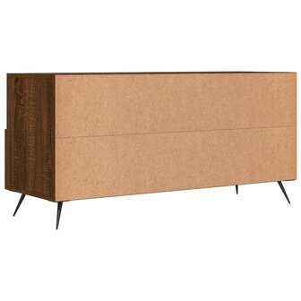 Tv-meubel 102x36x50 cm bewerkt hout bruin eikenkleur 8