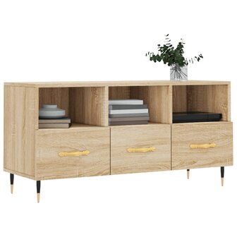 Tv-meubel 102x36x50 cm bewerkt hout sonoma eikenkleurig 3