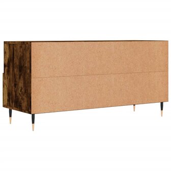 Tv-meubel 102x36x50 cm bewerkt hout gerookt eikenkleurig 8