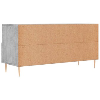 Tv-meubel 102x36x50 cm bewerkt hout betongrijs 8