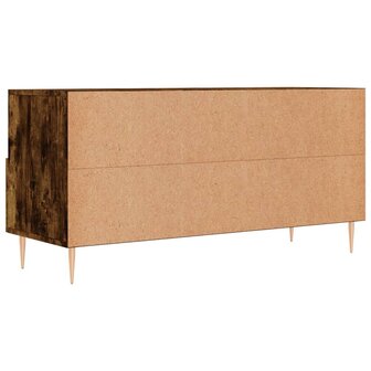 Tv-meubel 102x36x50 cm bewerkt hout gerookt eikenkleurig 8