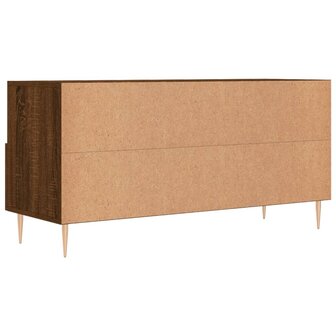 Tv-meubel 102x36x50 cm bewerkt hout bruin eikenkleur 6