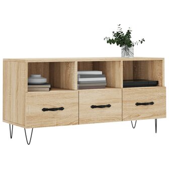 Tv-meubel 102x36x50 cm bewerkt hout sonoma eikenkleurig 3